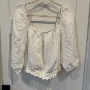 Cloth & Stone Cream Blouse